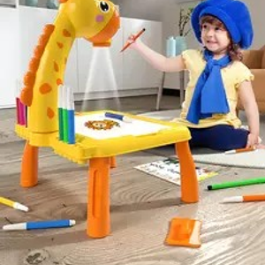 میز نقاشی پروژکتور دار کودک طرح زرافه TETRIS PROJECTION PAINTING TABLE-اسباب بازی